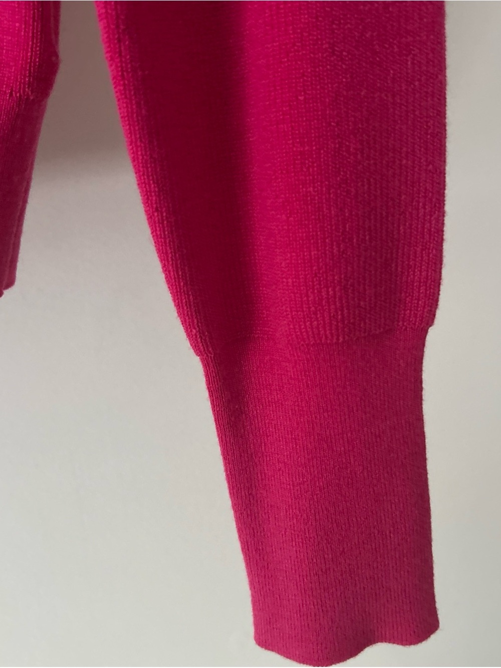 J. Crew Vintage Style Bright Strawberry Pink Button Front Crewneck Cardigan Sz M - Picture 7 of 16